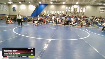 112 lbs Semifinal - Robinson Zukeran, Stallions Wrestling Club vs River Moosman, American Fork Jr High