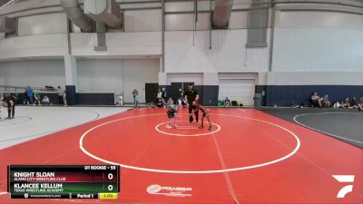 55 lbs Cons. Round 4 - Knight Sloan, Alamo City Wrestling Club vs Klancee Kellum, Texas Wrestling Academy