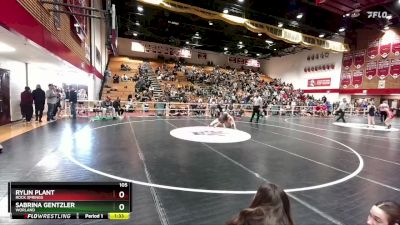 105 lbs Champ. Round 1 - Rylin Plant, Rock Springs vs Sabrina Gentzler, Worland
