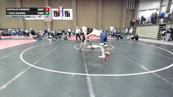 165 lbs Quarterfinal - Nicholas Sanders, Liberty North vs Cole Aguirre, Ft. Zumwalt North