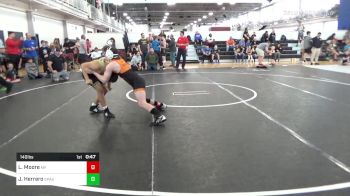 140 lbs Consolation - Landon Moore, Morris Fitness vs Jovanni Herrero, South Paulding Junior Spartans
