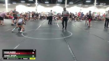 72 lbs Round 1 (4 Team) - Danny Spicer, Mat Warriors Blue vs Ronin Barro, U2 Upstate Uprising 2.0