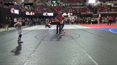 62 lbs 2nd Place Match - Joshua Sawyer, Mat Demon Wrestling Club vs Dalyn Morgan, No Team