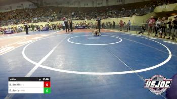 43 lbs Round Of 16 - Barrett Smith, Owasso Takedown Club vs Emmett Jerry, Cashion Youth Wrestling