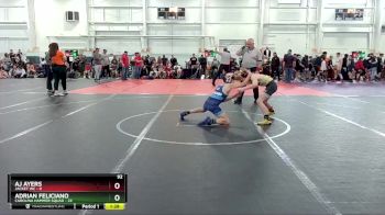 92 lbs Round 5 (10 Team) - Adrian Feliciano, Carolina Hammer Squad vs AJ Ayers, Jacket WC