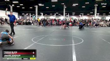 88 lbs Round 1 (4 Team) - Onofre Gonzales, Black Fox Wrestling vs Thomas Block, NC National Team