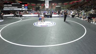 110 lbs Layla Ward, BAWA-Bay Area Wrestling Association vs Tessa Fortenbaugh, OCWA - Orange County Wrestling Association