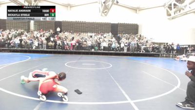 102 lbs Quarterfinal - Natalie Andrade, The Hunt Wrestling Club vs McKayla Steele, Marple Newtown