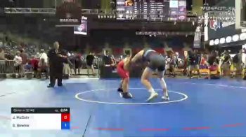 220 lbs Consi Of 32 #2 - Joshua McCain, Arizona vs Gentry Bowles, Utah