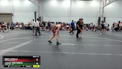 165 lbs Round 6 (8 Team) - Dom Lapolla, Este Built Gold vs Logan Wiecoreck, Force WC