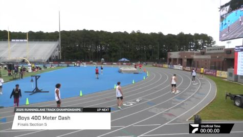 High School Boys' 400m, Finals 5