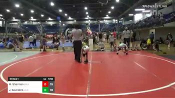 65 lbs Rr Rnd 1 - Memaiko Sherman, Great Lakes Grapplers (Blue Team) vs Jacob Saunders, JFLO Trained