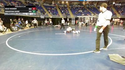 85 lbs Semifinal - Kole Wasser, Nazareth vs Sebastian Shine, Greater Latrobe