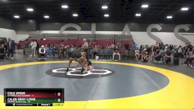 119 lbs Round 1 (8 Team) - Caleb Gray-Lowe, Minions Black (GA) vs Cole Speer, CP Wrestling Academy