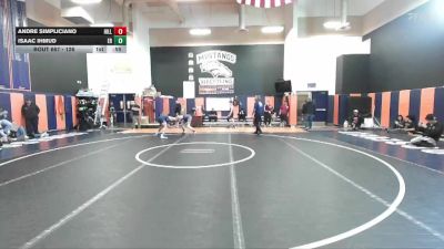 126 lbs Cons. Round 5 - Isaac Ihmud, Eleanor Roosevelt vs Andre Simpliciano, Hillcrest