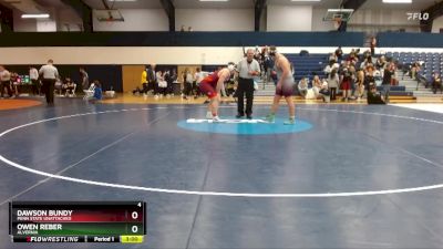 285 lbs Cons. Semi - Owen Reber, Alvernia vs Dawson Bundy, Penn State Unattached