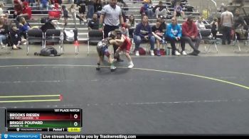 41 lbs 1st Place Match - Briggs Poupard, Dundee MI vs Brooks Riesen, The Fort Hammers