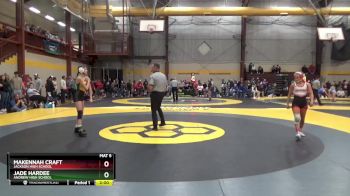 100 lbs Quarterfinal - Makennah Craft, Jackson High School vs Jade Hardee, Andrew High School