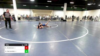 95 lbs Consi Of 16 #1 - Calib Anderson, OK vs Alex Hernandez, NY