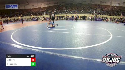 64 lbs Quarterfinal - Louden Delk, Tuttle Wrestling vs Bentley Hans, Lions Wrestling Academy