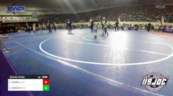 49 lbs Quarterfinal - Caleb Wade, Blanchard Wrestling Club vs Ezra Ballard, Marlow Outlaws