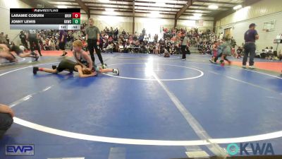 70-75 lbs Consi Of 8 #2 - Laramie Coburn, Grover Rains Wrestling Club vs Jonny Lewis, Keystone Kids Wrestling Club