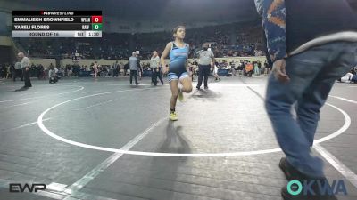 102 lbs Round Of 16 - Emmaliegh Brownfield, Wyandotte Youth Wrestling vs Yareli Flores, Raw Wrestling Club