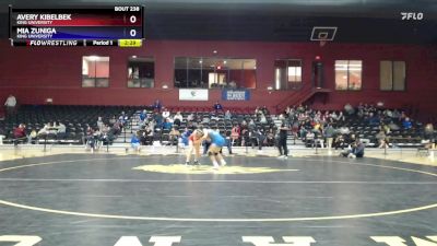 103 lbs 1st Place Match - Avery Kibelbek, King University vs Mia Zuniga, King University