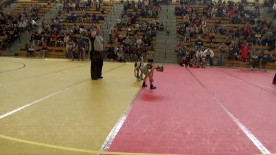 45 lbs Champ. Round 1 - Miles Wichman, Hutchinson Wrestling Club vs Gideon Johnson, Blaine Wrestling Association