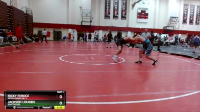 197 lbs Cons. Round 5 - Jackson Lougen, Unattached vs Ricky Feroce, Simon Fraser (B.C.)