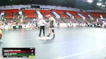 250 lbs Quarterfinal - Alexander Holmes, Davison vs Oskar Benson, Clarkston HS