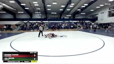 141 lbs Semifinal - Asa Brunk, Messiah vs Dominic Ramos, Souderton