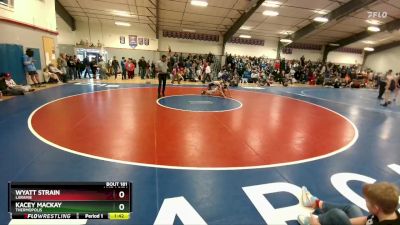 132B Cons. Round 1 - Wyatt Strain, Laramie vs Kacey Mackay, Thermopolis