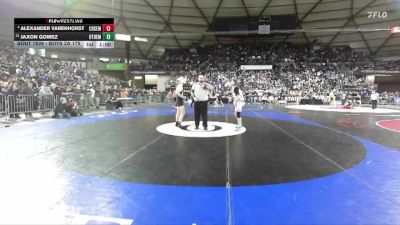 Boys 2A 175 lbs Cons. Round 3 - Jaxon Gomez, Othello vs Alexander Varenhorst, Chief Sealth