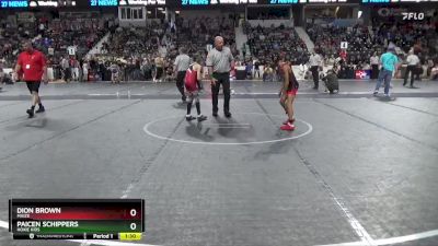 75 lbs Round 3 - Paicen Schippers, Hoxie Kids vs Dion Brown, Maize