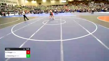 145 lbs Round Of 64 - Kysen Briggs, Upper Valley Aces vs John Downing Jr, Salem Elite Mat Club