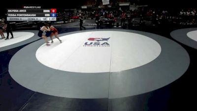 110 lbs Julyssa Arce, SDIKWA - San Diego-Imperial Kids Wrestling Association vs Tessa Fortenbaugh, OCWA - Orange County Wrestling Association
