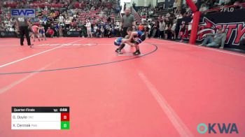 52 lbs Quarterfinal - Garrett Doyle, Cowboy Wrestling Club vs Xander Cermak, Perry Wrestling Academy