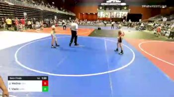 88 lbs Semifinal - James Medina, High Elevation vs Tristan Vladic, Darkhorse WC