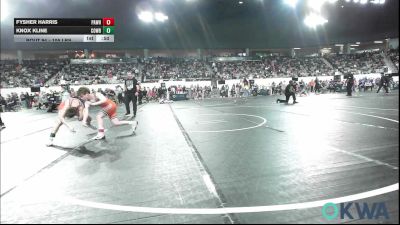 105 lbs 7th Place - Fysher Harris, Pawhuska vs Knox Kline, Cowboy Wrestling Club