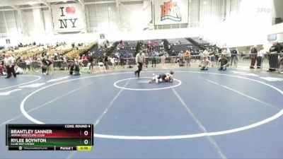 56 lbs Cons. Round 4 - Rylee Boynton, Club Not Listed vs Brantley Sanner, Akron Wrestling Club