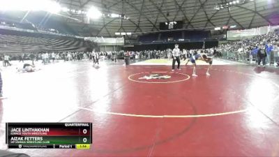 106 lbs Quarterfinal - Aizak Fetters, UP Vikings Wrestling Club vs Jace Linthakhan, Ilwaco Youth Wrestling