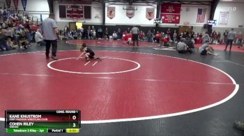 Cons. Round 1 - Kane Knustrom, Fort Madison Wrestling Club vs Cohen Riley, WBNDD