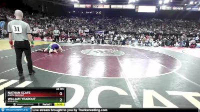 2A 145 lbs Cons. Round 1 - Nathan Scafe, North Fremont vs William Yearout, Potlatch