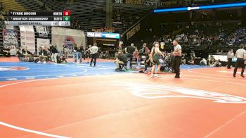 126 Class 3 lbs Quarterfinal - Brenton Drummond, DeSoto vs Tyrre Broom, Winnetonka