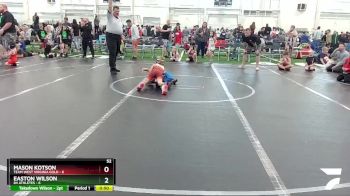 52 lbs Round 1 (6 Team) - Mason Kotson, Team West Virginia Gold vs Easton Wilson, 84 Athletes