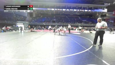132 lbs 7th Place Match - Angel Nguyen, Central Catholic vs Logan Alexander, Del Oro