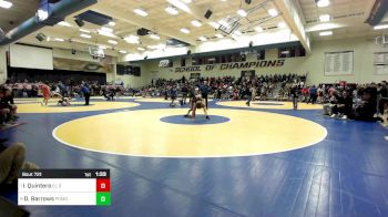 123 lbs Quarterfinal - Isaiah Quintero, El Dorado-Placentia vs Derek Barrows, Pomona (CO)