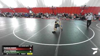 138 lbs Cons. Round 2 - Ethan Monson, Young Guns Wrestling Club vs Gunnar Wopat, LaCrosse Area Wrestlers