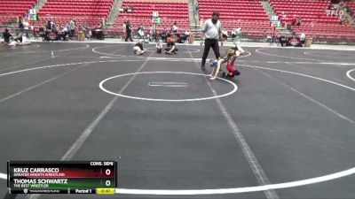 55 lbs Cons. Semi - Thomas Schwartz, The Best Wrestler vs Kruz Carrasco, Greater Heights Wrestling